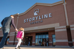 Exterior shot of Storyline Church
